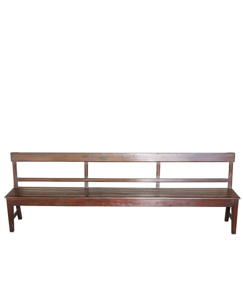 Antieke teakhouten tuinbank, Ophalen of Verzenden, Zo goed als nieuw