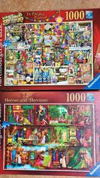 Twee Ravensburger 1000 stukjes puzzels, Ophalen of Verzenden, 500 t/m 1500 stukjes, Zo goed als nieuw, Legpuzzel