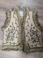 Beige Gilet met Bont en Borduurwerk - Summum, Maat 38/40 (M), Summum, Beige, Ophalen of Verzenden