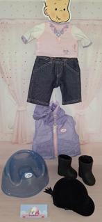 Zapf Baby Born paardrijkleding met bodywarmer set 2, Verzenden, Zo goed als nieuw, Babypop