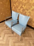 2 prachtige design fauteuils Bert Plantagie., Ophalen of Verzenden, Zo goed als nieuw, Leer, Twee