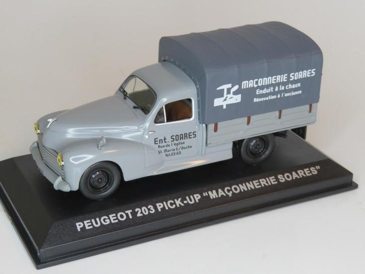 Peugeot 203 Pick Up Uitvoering: "Maconnerie Soares", Hobby en Vrije tijd, Modelauto's | 1:43, Nieuw, Auto, Overige merken, Ophalen of Verzenden