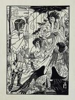 1901 - Aubrey Beardsley - Originele prent, blokdruk - Dreams, Verzenden
