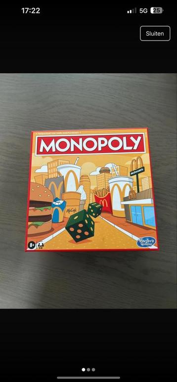 Monopoly McDonald's Editie beschikbaar voor biedingen
