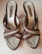 Ermanno scervino elegante sandaaltjes hoge hak 38 ww €980,-, Kleding | Dames, Schoenen, Beige, Zo goed als nieuw, Ermanno Scervino