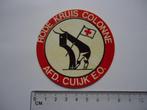sticker Rode Kruis colonne afd cuyk cuijk retro vintage, Verzenden