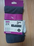 Nieuwe paarsgrijze panty in maat 48/50., Kleding | Dames, Leggings, Maillots en Panty's, Zeeman, Nieuw, Grijs, Panty