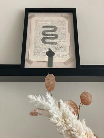 Rivièra Maison Book Page schilderijen (20 x 30 cm) (nieuw) beschikbaar voor biedingen