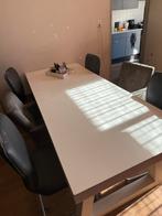 Gratis af te halen lange eettafel, Gebruikt, 100 tot 150 cm, 200 cm of meer, Ophalen of Verzenden