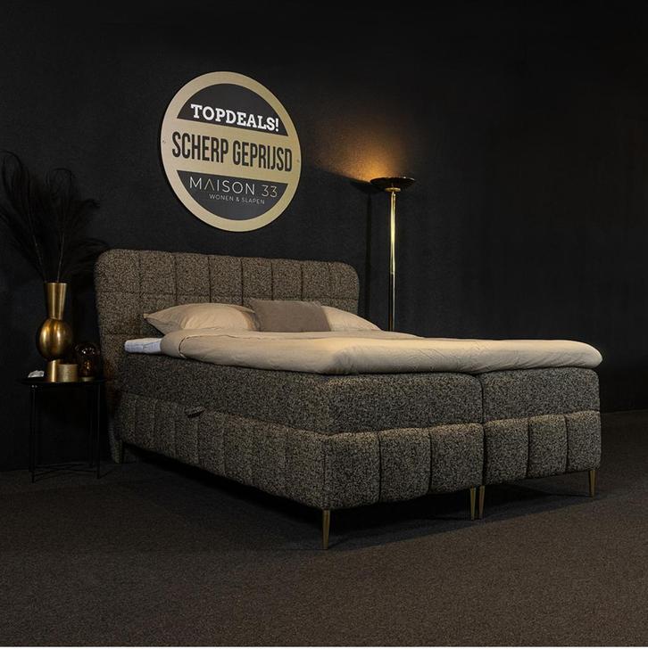Boxspring bed royal 160x200 - heel weinig gebruikt zgan, Huis en Inrichting, Slaapkamer | Boxsprings, Zo goed als nieuw, 160 cm