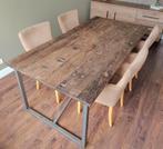 Stoere Boomstam Eetkamertafel - Industrieel Design, Huis en Inrichting, Tafels | Eettafels, 100 tot 150 cm, 200 cm of meer, Ophalen of Verzenden