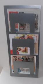 Roestvrij stalen kranten/tijdschriftenrek, Ophalen of Verzenden, Zo goed als nieuw