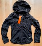 G Star Raw stoere jas met opvouwbare capuchon S zwart, G-Star G Star Raw, Maat 46 (S) of kleiner, Ophalen of Verzenden, Zwart