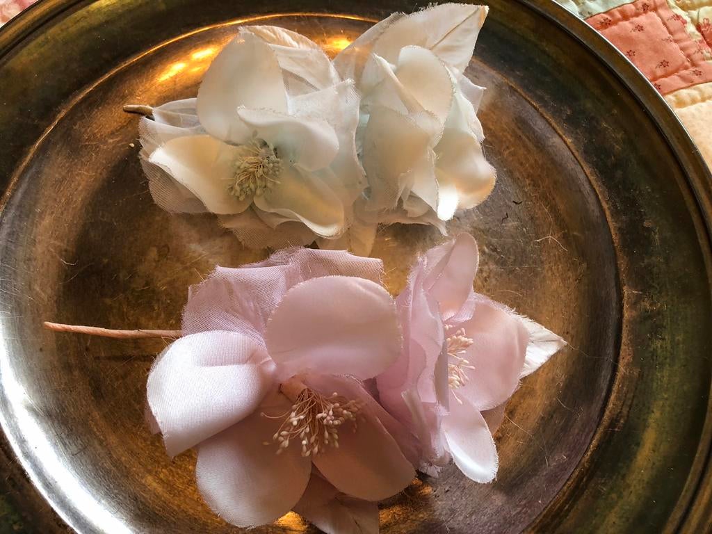 Stoffen bloemen, Antiek en Kunst, Ophalen of Verzenden