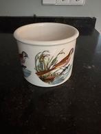 Bloempot Birds of Britain Portmeirion, Tuin en Terras, Gebruikt, Rond, Ophalen of Verzenden, Aardewerk
