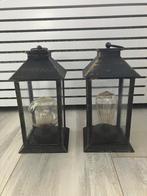 2 sierlantaarns, Huis en Inrichting, Woonaccessoires | Kandelaars en Kaarsen, Ophalen, Zo goed als nieuw, Kunststof, 25 tot 50 cm