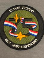 Embleem klu 75 jaar vrijheid F-35, Verzamelen, Verzenden, Nieuw, Patch, Badge of Embleem