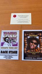 Little Richard en Fats Domino 2 laminated backstage passen, Ducoso, Nieuw, Ophalen of Verzenden, Foto of Kaart