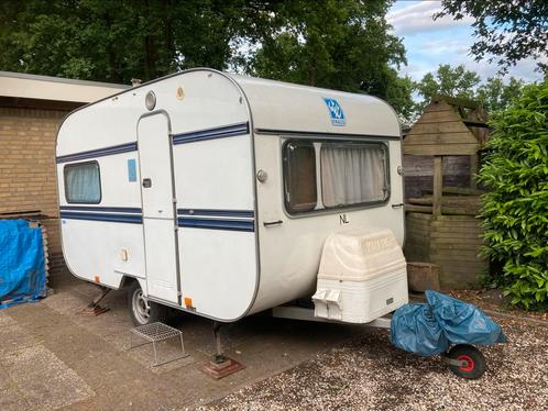 Te koop: Goed onderhouden Knaus Monsun, Caravans en Kamperen, Caravans, Particulier, tot en met 2, 500 - 750 kg, Kleine zit, Knaus