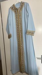Takchita marokkaanse jurk 2 delig kaftan, Ophalen of Verzenden, Zo goed als nieuw, Blauw, Overige typen