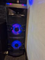 Zo goed als nieuwe noonday xxl partyspeaker 500 watt, Ophalen, Zo goed als nieuw, Complete set
