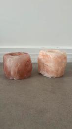 Himalaya zoutkristal waxinehouders | kaarshouder, Ophalen, Zo goed als nieuw, Overige materialen, Minder dan 25 cm