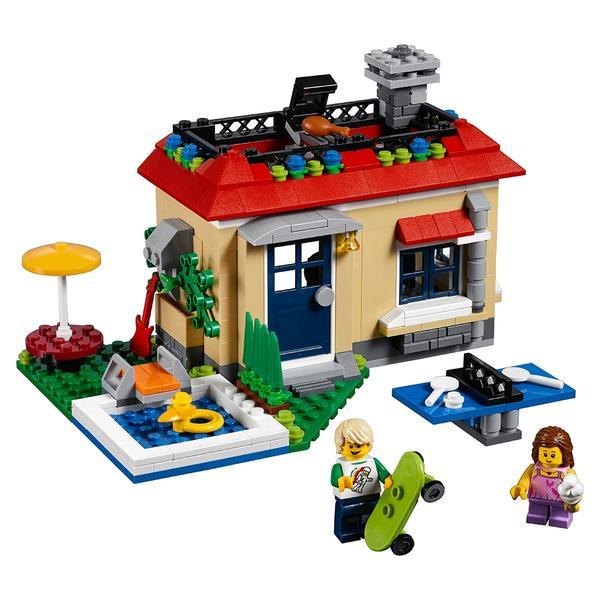Lego Creator 31067 Huisje en treinstation, Kinderen en Baby's, Speelgoed | Duplo en Lego, Zo goed als nieuw, Lego, Complete set