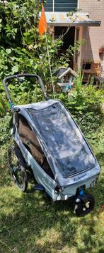 Qeridoo Kidgoo 1 sportieve fietskar, joggerwiel, peuterzit, Ophalen, Zo goed als nieuw, Kinderkar