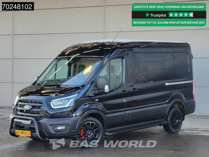 Ford Transit 165pk Automaat 2025 model Dubbele schuifdeur L2, Auto's, Bestelauto's, Bedrijf, Te koop, Achteruitrijcamera, Airconditioning
