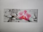 Glasse schilderij orchidee maat 50x125 cm, Ophalen of Verzenden