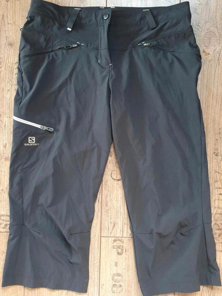 Salomon Wayfarer Capri wandel Broek, Kleding | Dames, Broeken en Pantalons, Nieuw, Maat 42/44 (L), Zwart, Driekwart, Ophalen of Verzenden