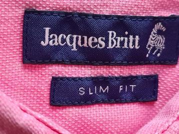Nieuw Jacques Britt Overhemd met linnen stof en roze kleurXL beschikbaar voor biedingen