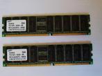 2x 512MB DDR PC2100 ECC Geheugen, Computers en Software, RAM geheugen, Gebruikt, Ophalen of Verzenden, DDR, Desktop