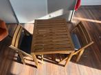 Ikea Nammaro tafel en stoelen, Tuin en Terras, Tuinsets en Loungesets, Gebruikt, Eettafel, Tuinset, Hout