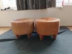Rieten krukjes set, Huis en Inrichting, Ophalen, Riet of Rotan, Minder dan 50 cm, Gebruikt