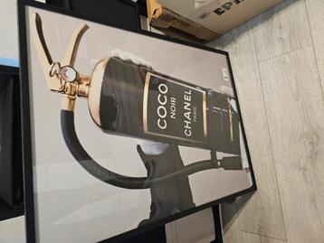 Glas Schilderij coco chanel beschikbaar voor biedingen