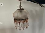 Vintage hanglamp, Huis en Inrichting, Lampen | Hanglampen, Ophalen, Gebruikt, Glas, 75 cm of meer