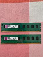 DDR3 8 Gb RAM geheugen (2x4gb) Kingston 1600, Desktop, Ophalen of Verzenden, Zo goed als nieuw, DDR3