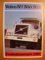 Volvo N7 N10 N12 Brochure 1981 Productnieuws Torpedo Neus, Ophalen, Volvo, Volvo, Zo goed als nieuw