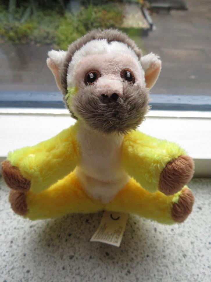 Aap aapje van Apenheul Doodshoofdaapje Petjes World velours, Kinderen en Baby's, Speelgoed | Knuffels en Pluche, Zo goed als nieuw