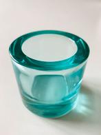 Sfeerlicht turkoois glas Marimekko Iitala, Huis en Inrichting, Woonaccessoires | Kandelaars en Kaarsen, Ophalen of Verzenden, Zo goed als nieuw