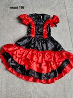 Spaanse jurk maat 116, Kinderen en Baby's, Ophalen of Verzenden, Gebruikt, 110 t/m 116, Meisje