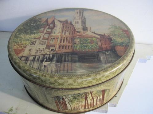 Grote trommel in prachtige oude kleuren, doorsnee 28 cm, Huis en Inrichting, Woonaccessoires | Overige, Ophalen