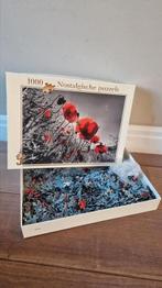 Nostalgische puzzel klaproos 1000st, Ophalen of Verzenden, 500 t/m 1500 stukjes, Zo goed als nieuw