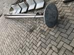 twee aluminium lantaarnpalen, Tuin en Terras, Buitenverlichting, Ophalen, Gebruikt, Staande lamp, Aluminium