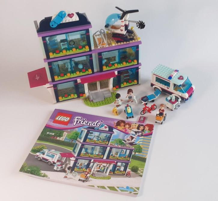 LEGO Friends Heartlake ziekenhuis - 41318, Kinderen en Baby's, Speelgoed | Duplo en Lego, Zo goed als nieuw, Lego, Complete set
