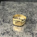 14 karaats gouden ring zegelring model nieuw, Sieraden, Tassen en Uiterlijk, Ringen, Ophalen of Verzenden