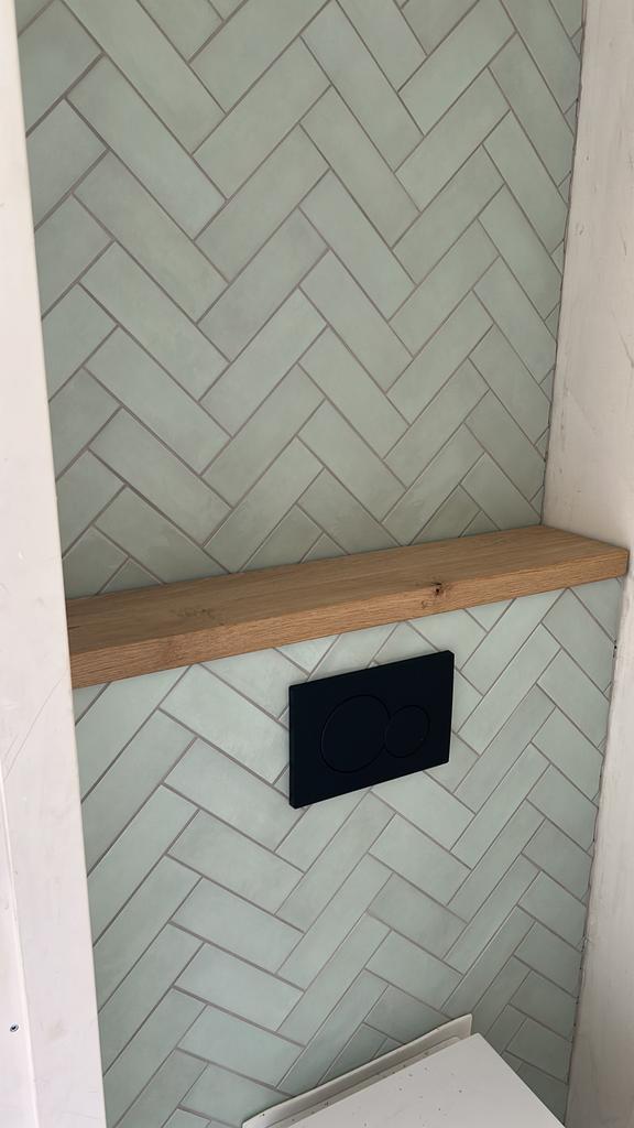 Mintgroene tegels 2m2 nieuw in doos, Doe-het-zelf en Verbouw, Tegels, Nieuw, Wandtegels, Keramiek, Minder dan 20 cm, Minder dan 20 cm