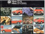 851) Alfa Romeo: Alfetta GT1.6 en GTV2000L 1976 24blz., Alfa Romeo, Ophalen of Verzenden, Zo goed als nieuw