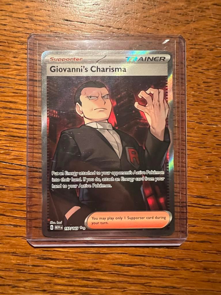 Giovanni's Charisma Trainer kaart, Ophalen of Verzenden, Zo goed als nieuw, Losse kaart